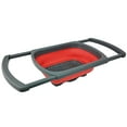 thumbnail image 1 of Colador plegable, coladores y coladores de frutas/verduras sobre el fregadero con asas extensibles, colador plegable para cocina, 1 of 8