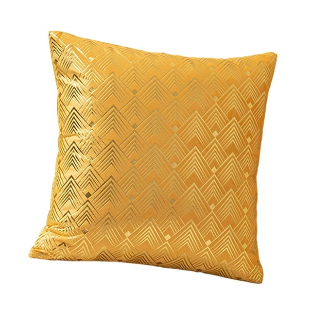 Funda de almohada de franela 45 cm x 45 cm terciopelo sala de estar dormitorio cama Oro Strade Fareast Limited
