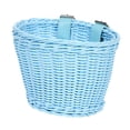 thumbnail image 4 of Cesta de bicicleta de manillar Sunnimix de mimbre de imitación Azul para niños, 4 of 8