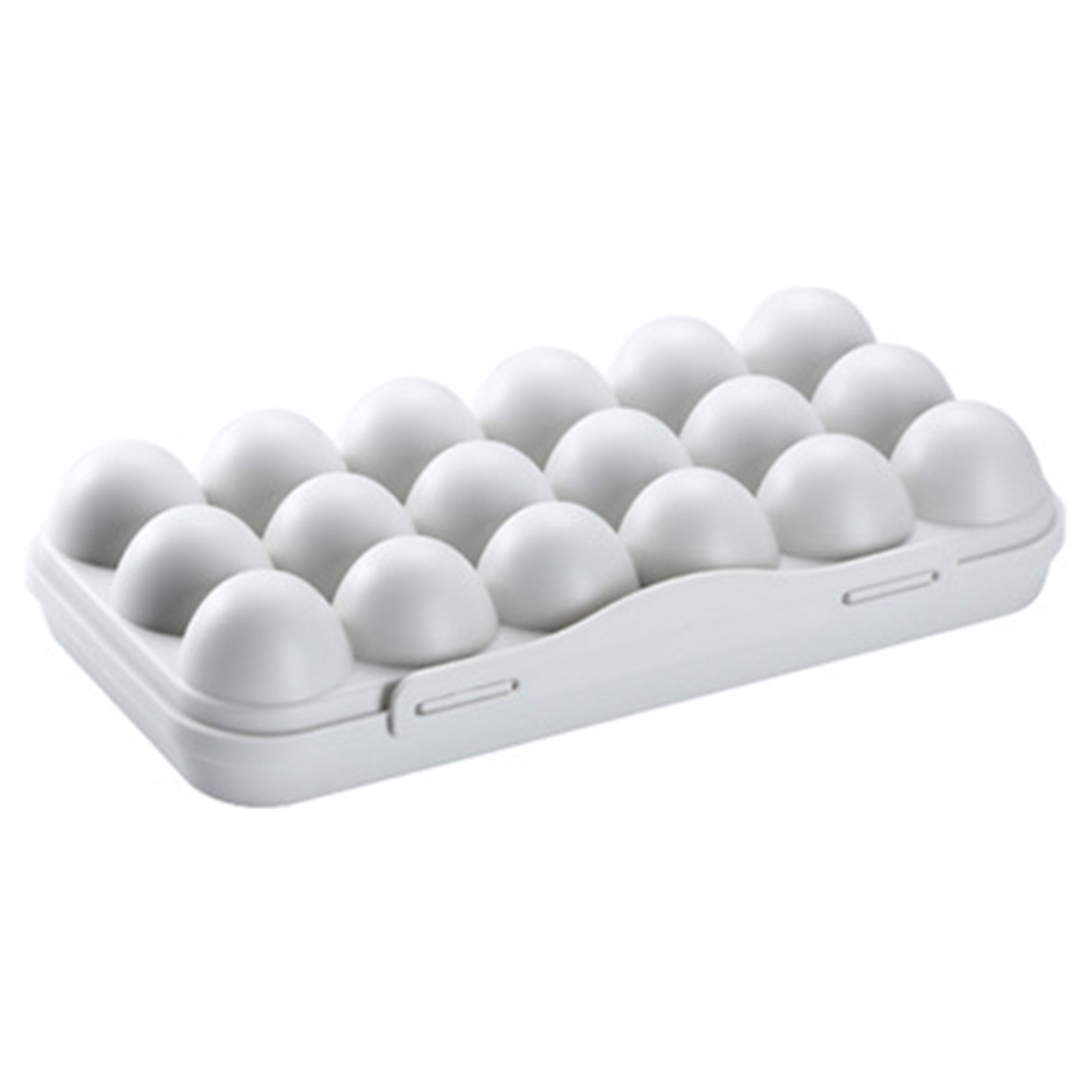 Yaoping Clear Plastic Egg Holder for Refrigerator, Stackable Egg