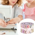 thumbnail image 4 of 36 Colors Jelly Roll Fabrics Roll Up Cotton Strips 2.5 Inch Sewing Quilting Printed Precut, 4 of 12