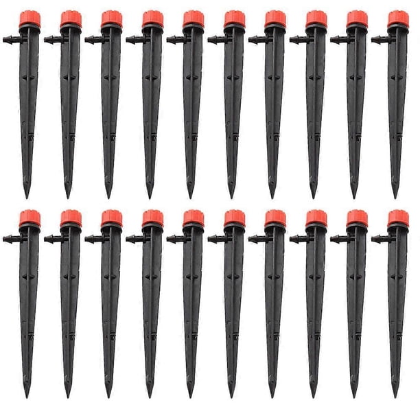 20Pcs Adjustable Micro Drip Irrigation 8 Water Outlet Garden Sprinkler ...