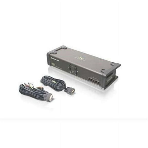 2-Port DVI KVMP Switch with Cables