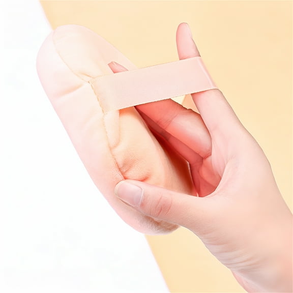 LAMIRO Powder Puff 5.1Inch Large Loose Powder Puff For Body Powder Ultra Soft Washable Velour Fluffy Body Powder Puffs With Ribbon