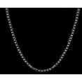 thumbnail image 2 of 4MM 25Ct Lab Created Diamond Round Cut Men's Tennis Necklace 14K Black Gold Plated 18 Inch, 2 of 3