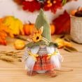 thumbnail image 4 of Fall Gnomes Plush Fall Decorations Hold Pumpkin Corn Wear Sunflower Hat Swedish Tomte Doll Elf Autumn Harvest Thanksgiving Gnomes Table Decorations for Home Kitchen Indoor, 4 of 6