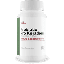 Probiotic Pro Keraderm - Probiotic Immune Support - Targeted Nail & Skin Formula to Promote Healthy Toenails & Feet - Aid Foot Hygiene from The Inside Out - Help Repair & Stimulate Clear Nail Growth
