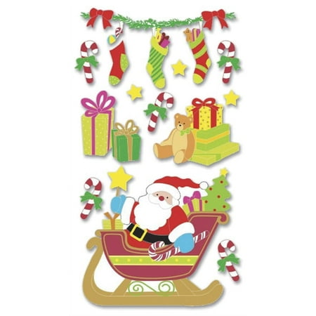 Jolee's Christmas Stickers, Santa Sleigh