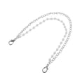 thumbnail image 1 of Ofertas Únicas 1 Pc Correa de Bolso de Perlas Portátil de Doble Capa para Citas Tono Plateado Metal Plástico, 1 of 5