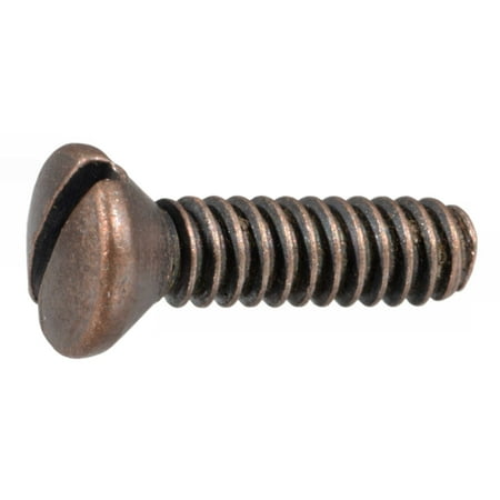 

#6-32 x 1/2 Antique Bronze Slotted Oval Switch Plate Screws SPSAB-121 (40 pcs.)