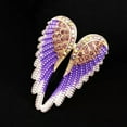 thumbnail image 5 of QQTDFG Pretty Crystal and Enamel Angel Wings Pendant Brooch Shawl Pin Women Jewellery-Pink, 5 of 9