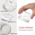 thumbnail image 2 of 2oz Plastic Jars Round Cosmetic Containers with White Lids | 20g Clear Small Sample Containers (Set of 48) for Cream, Body Butter, Eye Shadow, Rhinestone, Lip Scrub, Travel - Free Labels & Spatulas, 2 of 7