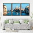 thumbnail image 2 of IDEA4WALL 3 Piece Framed Canvas Wall Art for Living Room, Bedroom Italy City Landscape Canvas Prints for Modern Home Decoration Ready to Hang, 2 of 4
