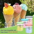 thumbnail image 3 of For Ninja Creami Deluxe Pints And Lids, 4pcs Replacement Pints And Lids Compatible With Ninja Nc501 Nc500 Series Ice Cream Maker, 3 of 5