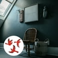 thumbnail image 4 of MLINS Red Iron Bird Wall Decor for Decoration and Beautiful Adds Housewarming Accents 3 Pcs, 4 of 8