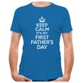 thumbnail image 1 of Tstars Mens Gifts for Dad Father's Day Shirts Keep Calm It's my First Father's Day Funny Humor Gift for a New Dad Cool Best Gift for Dad T Shirt, 1 of 1