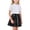 a1:Black, variant on Lutiedan Girls Metallic Skater Skirts Sparkly Shiny Flared Pleated A-Line Mini Skort High Waist Dance Party Holographic Skirt 4-15 Years