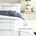 thumbnail image 6 of All Season Ultra Soft Comforter Set Lightweight Bedding in Stitched Stripe for King/Cal King by Comfort Canopy, 6 of 14