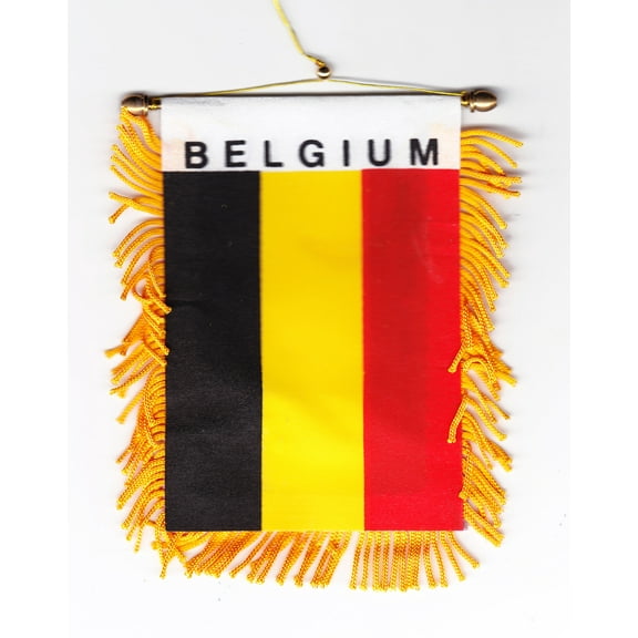 Belgium Window Hanging Flag
