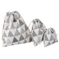thumbnail image 1 of Kearding Bolsas de compras con cordón Bolsa de compras elegante y sostenible con cordón Bolsa de compras Almacenamiento y organización del hogar triángulo, 1 of 6