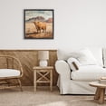 thumbnail image 2 of Stupell Industries Cow Of The Desert Black Framed Floater Canvas Wall Art design by Petal Prints Design, 18 x 18, 2 of 9