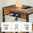 thumbnail image 2 of HOOBRO 15" 3-Tier End Table with USB Port Adjustable Shelves Living Room Bedroom Brown BF112BZ01, 2 of 8