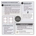 thumbnail image 2 of Cordless 2-inchFaux Wood Blind 39" Wide x 84" Long,(Soft White-Antique White),Smooth, Room Darkening, Horizontal Blinds for Living Room, Bedroom, Interior Door Windows, 2 of 2