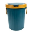 thumbnail image 4 of Hemoton  Garbage Bin Bathroom Container Small Trash Can with Lid Office Blue, 4 of 8