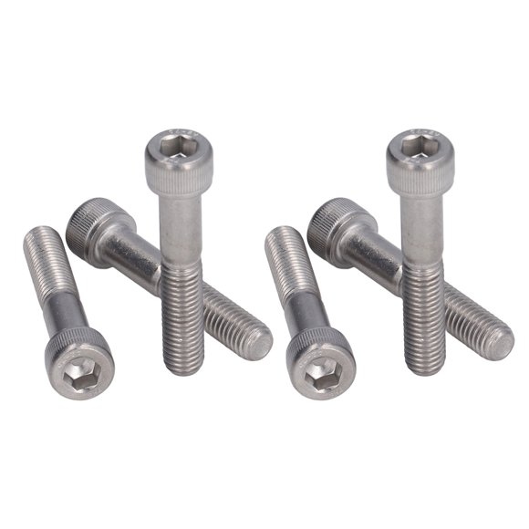 10Pcs Cylindrical Head Caps Bolts M10 Stainless Steel Hex Socket Bolts Assortment for Industrial Machinery