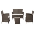 thumbnail image 2 of Sala Exterior Para Jardin Tipo Rattan 4 Puestos Mocca Marca Mq MQ 485-MOC, 2 of 4