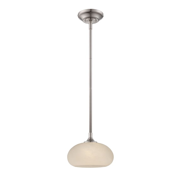 Designers Fountain Eco-Gem Satin Platinum LED Mini Pendant, LED6318-FS-SP