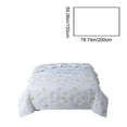 thumbnail image 3 of Yhmxh Edredón ligero de verano con estampado de tréboles, 150 x 198 cm, manta suave, transpirable y refrescante, lavable a máquina, edredón para todas las estaciones para cama, sofá, habitaciones c, 3 of 5