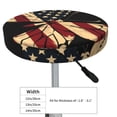thumbnail image 4 of Naloa Patriotic USA Butterfly Art Round Bar Stool Cushion Cover 12-14 inch, Fits Kitchen, Office, Restaurant Chairs - {sizeName}12 inch, 4 of 7