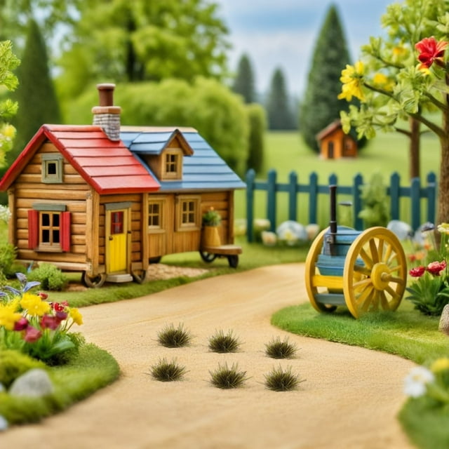 OULII Tufts d'Herbe Simulée Verte Durables pour Décoration Texture Réaliste Paysage Miniature Portable 100 Pcs