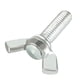 thumbnail image 4 of Tornillo mariposa con ala Uxcell M6x20mm galvanizado de acero al carbono, paquete de 10, 4 of 5