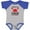 Baseball Heather and Royal, variant on Inktastic Someone in Cancun Loves Me Boys or Girls Baby Bodysuit
