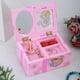 thumbnail image 4 of Caja de joyería Musical rosa, caja de música de dibujos animados cuadrada de plástico, caja de almacenamiento de joyas, caja de música de princesa bailarina, el mejor regalo para niñas Xemadio 2035259-1, 4 of 9