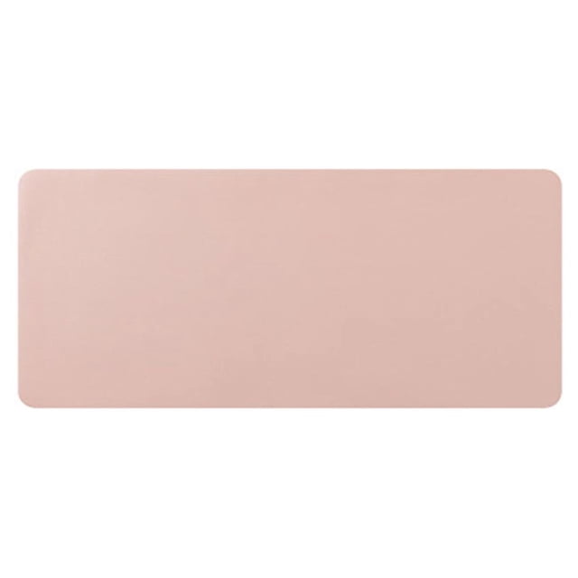 Seitruly Alfombrilla de ratón para trabajo de oficina PU impermeable a prueba de suciedad alfombrilla de ratón con forma de rectángulo para ordenador cartulina Rosa 100x50cm