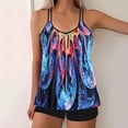 thumbnail image 2 of Qingpeng Printed Tankini Swimsuits for Women Tummy Control Tankini Swimwear Tank Top with Boyshorts Two Piece Bathing Suits, 2 of 6