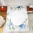 thumbnail image 5 of Feelyou Spring Blue Flower Bed Sheets, Butterfly Animal King Sheets, 4 Pieces, 5 of 7