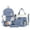Navy-B, variant on Stylish Campus Daypack – 5 Piece Backpack For Everyday Use