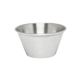 YOUNTHYE 20PCS Stainless Steel Sauce Cups Reusable Ramekin Dipping Sauce  Cup 40ml Individual Round Condiment Cups Commercial Grade Small Sauce Cups