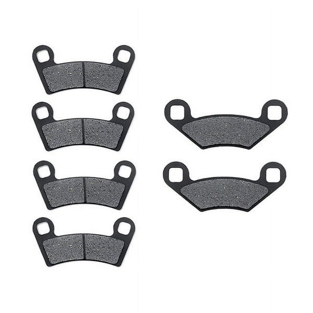 KMG Front + Rear Brake Pads Compatible with 2008 Polaris 450 S Outlaw - Non-Metallic Organic NAO Brake Pads Set