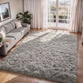thumbnail image 4 of Pentantan 8ft x 10ft Shag Area Rugs, Fluffy Rug for Living Room Bedroom, Soft Plush Pile Indoor Carpet, Gray, 4 of 7