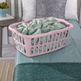 thumbnail image 3 of Sterilite 53 Liter Rectangular Laundry Basket, Pink, 3 of 5