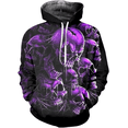 thumbnail image 3 of Nueva sudadera con capucha para hombre, estampado de calavera en 3D, jersey con estampado de tendencia urbana, manga larga, estilo hip hop, informal, holgada, para otoño, ropa para hombre, 3 of 4