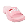 pink fila slides
