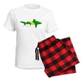 thumbnail image 5 of CafePress - Shark Nitrox Diving Flag Women's Light Pajamas - Women's Short Sleeve Print T-Shirt and Pants Light Cotton Pajama Set, 5 of 7