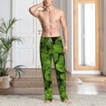 thumbnail image 6 of Lsque Tiny Green Fern Leaves Print Men's Pajama Pants, Lounge Pant - Comfortable Home Wear,Elastic Waistband, Stylish Design-X-Large, 6 of 9