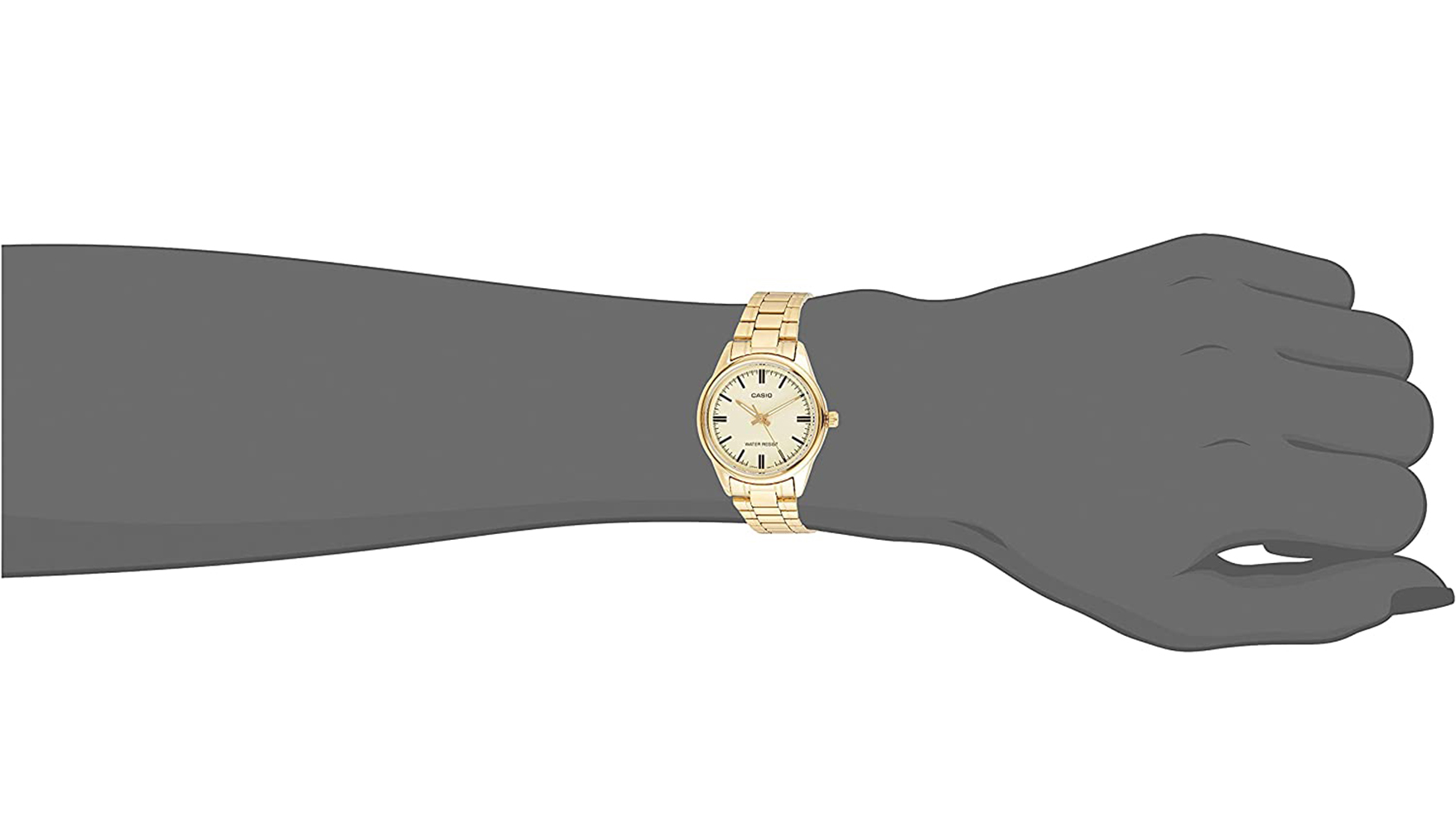 Women's LTP-V005G-9A GOLD Stainless Steel Analog Watch
